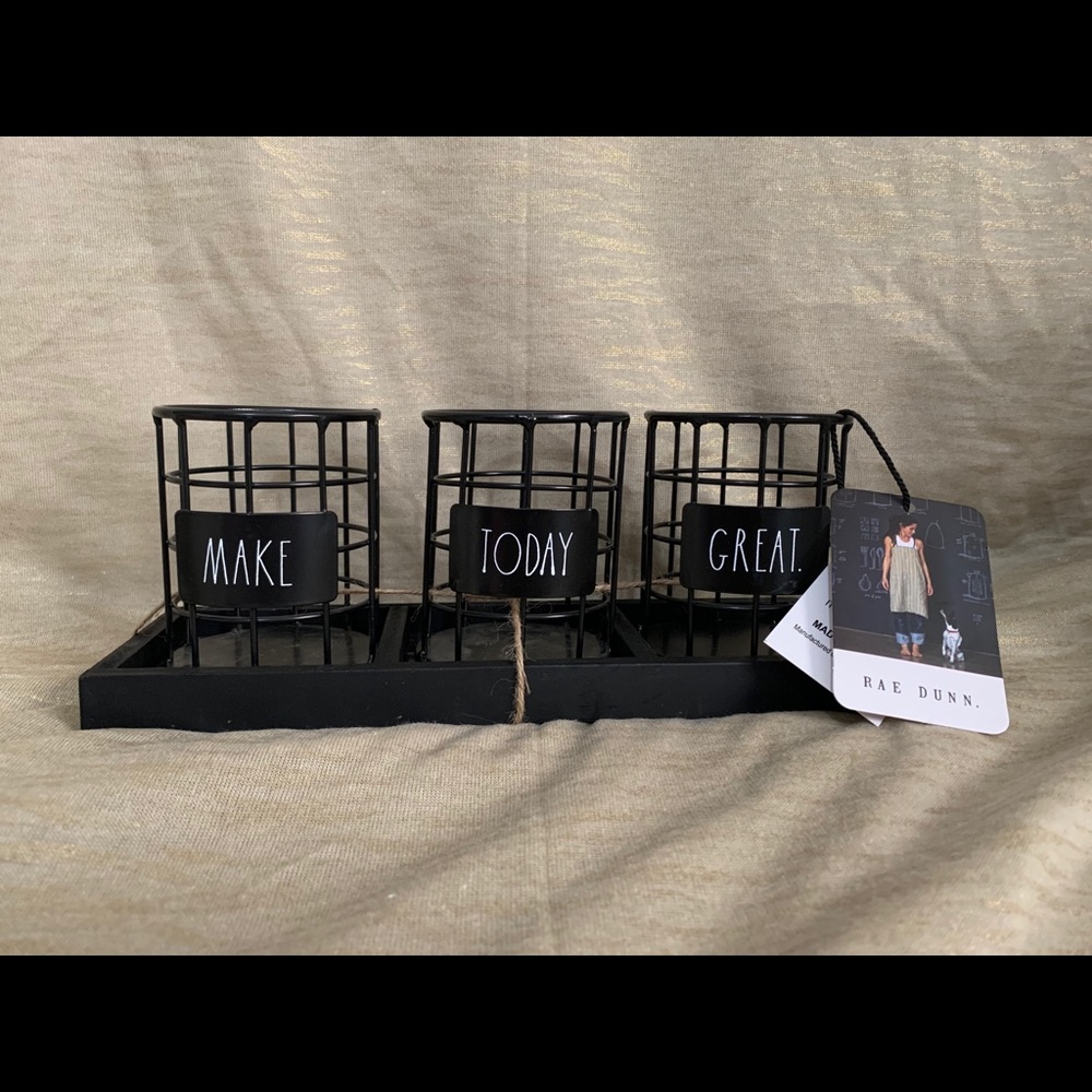 Rae Dunn “make today great” caddy